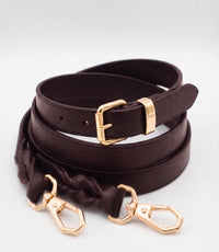 Braided Leather Strap - Espresso